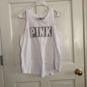 White VS Pink Tank Top